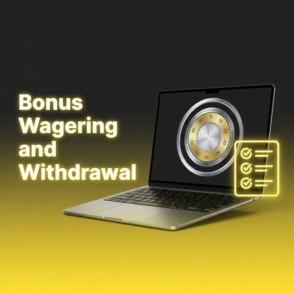 Diagram showing bonus account wagering requirements and conversion to withdrawable cash with 45x playthrough conditions