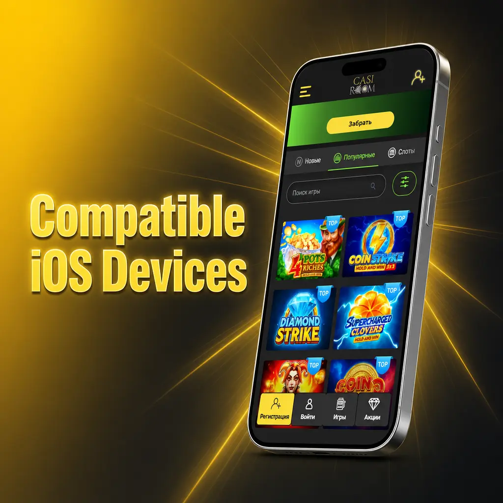 List of compatible iOS devices for Casiroom app including iPhone X to 15 series and iPad models from 2017 onwards