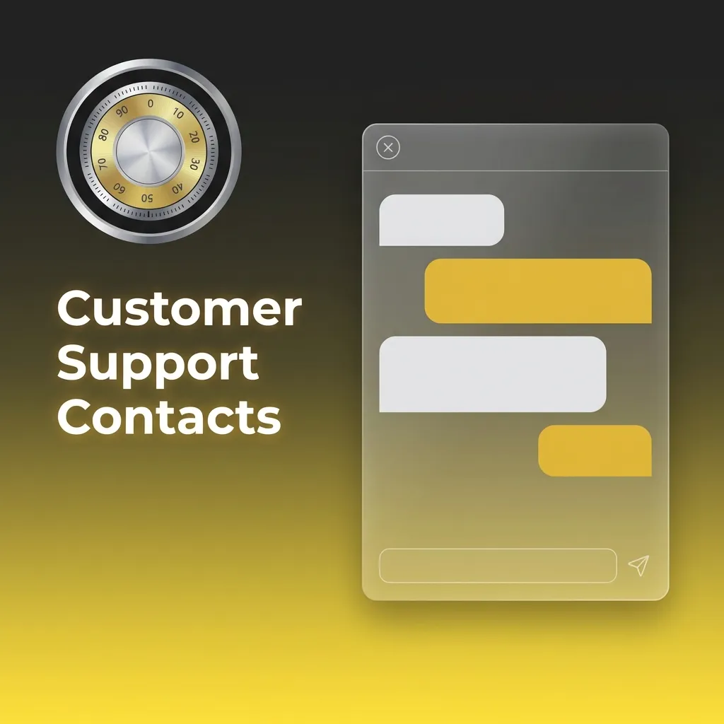 Customer support contact options including 24/7 live chat, email support, and FAQ section for payment assistance