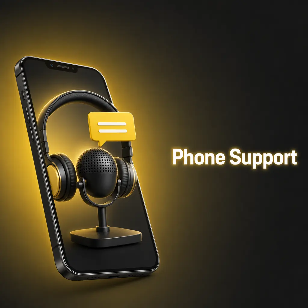 Customer support agent on phone helping resolve urgent account issues like locked accounts or payment problems