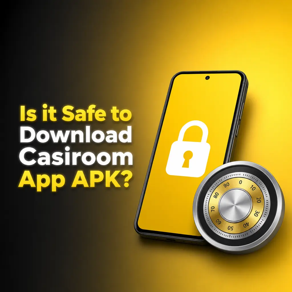 Casiroom app APK security features including SSL encryption and Curaçao eGaming Licence compliance