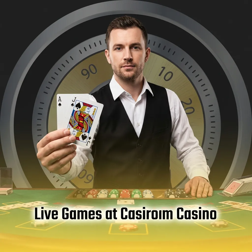 Live dealer tables at Casiroom Casino featuring roulette, blackjack, baccarat, poker, and game show options available 24/7