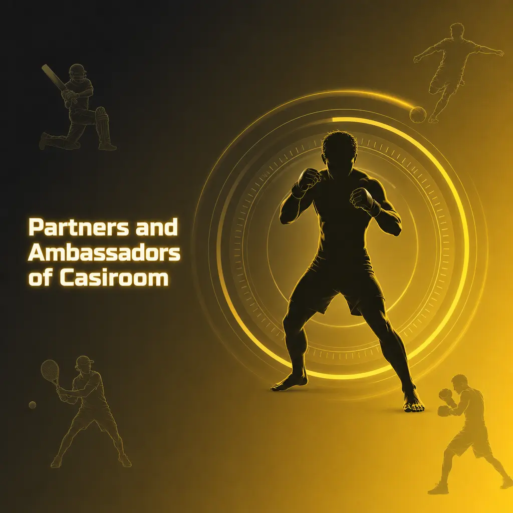 Casiroom partners and ambassadors including payment providers, sports teams, software developers, and responsible gaming charities in the UK