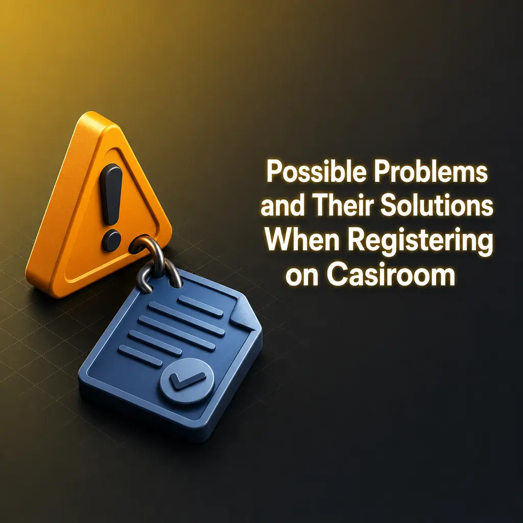 Casiroom registration troubleshooting guide showing common problems like verification errors and their step-by-step solutions