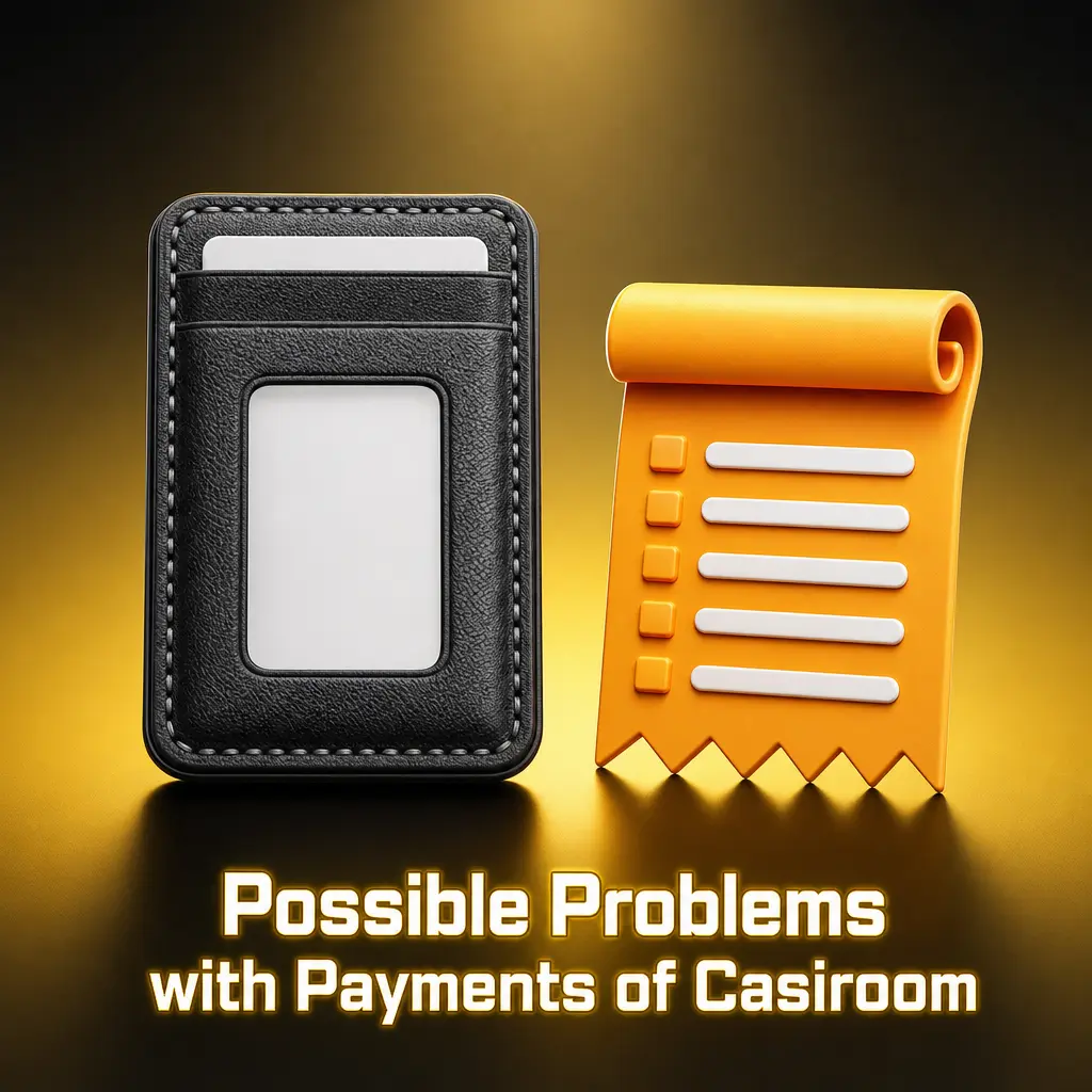 Casiroom payment issues including declined cards, delayed withdrawals, incorrect details, and currency conversion problems explained