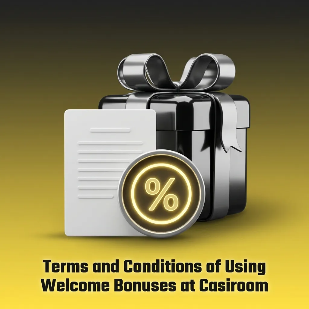 Casiroom welcome bonus terms and conditions highlighting wagering requirements, eligibility, and restrictions for new players.