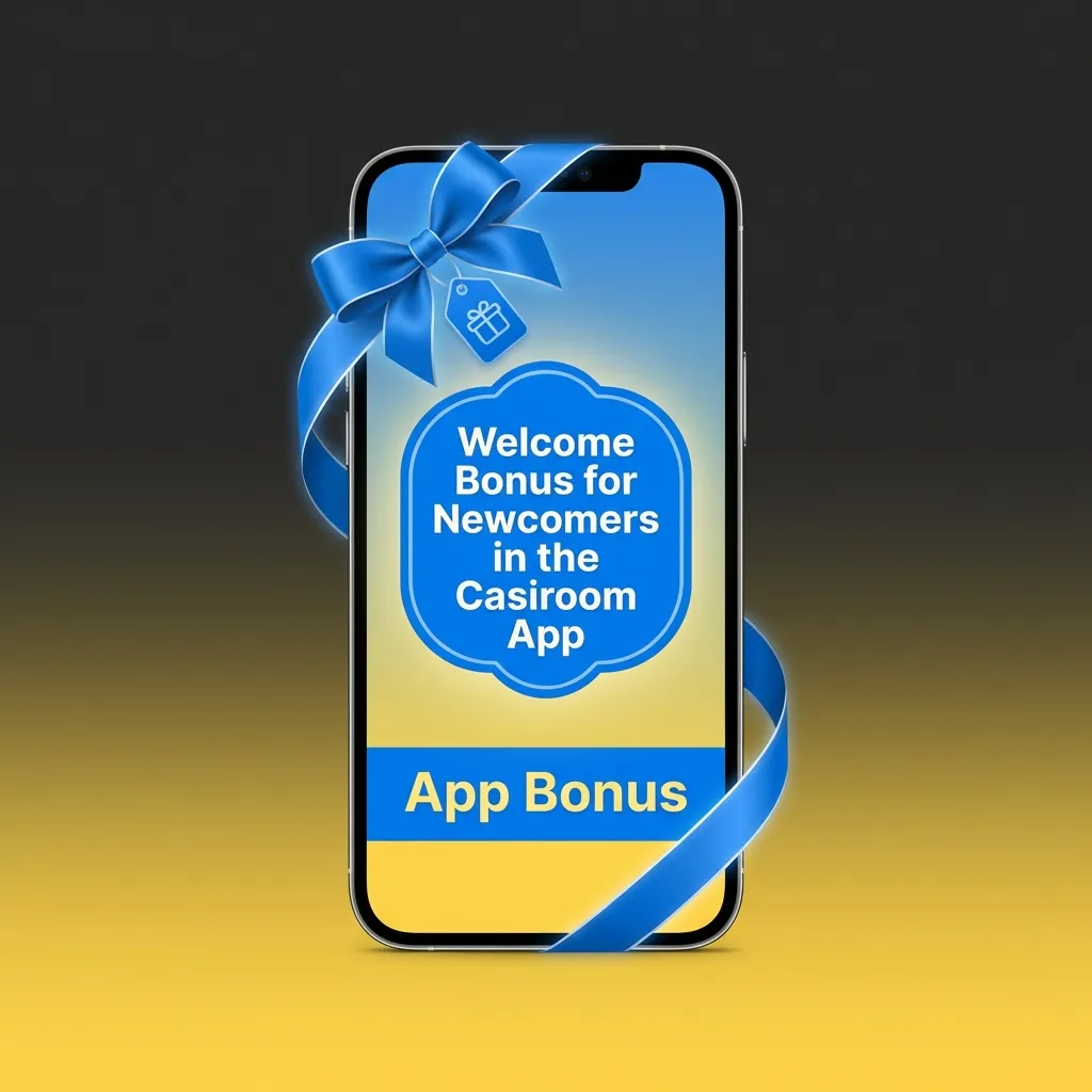 Casiroom app welcome bonus options showing sports and casino promotions with deposit tiers and wagering requirements